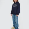 Felpa con cappuccio per bambini Vintagesoft con logo