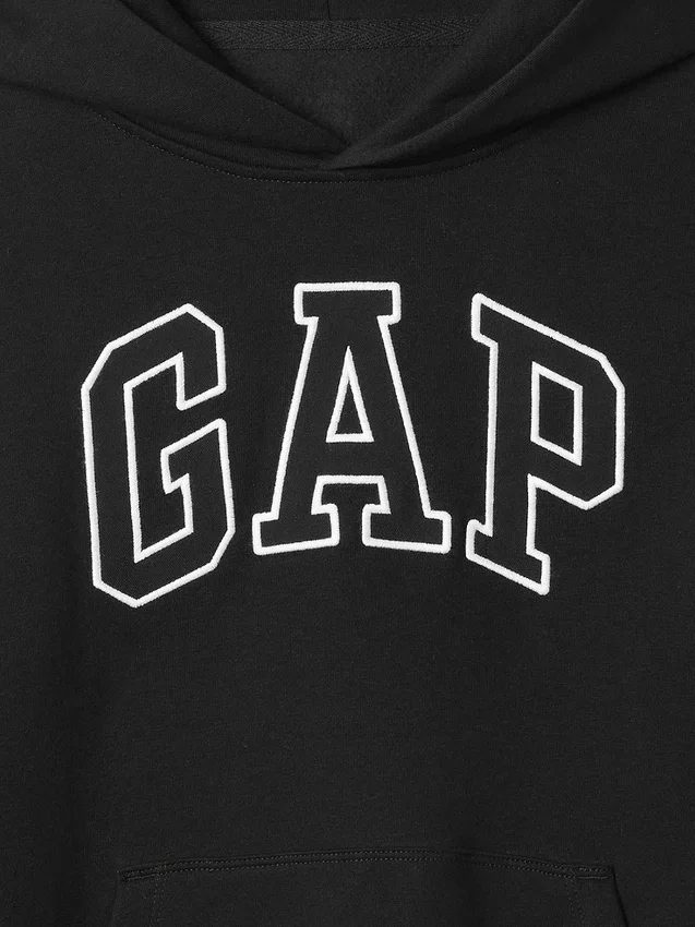 Felpa con cappuccio per bambini Vintagesoft con logo