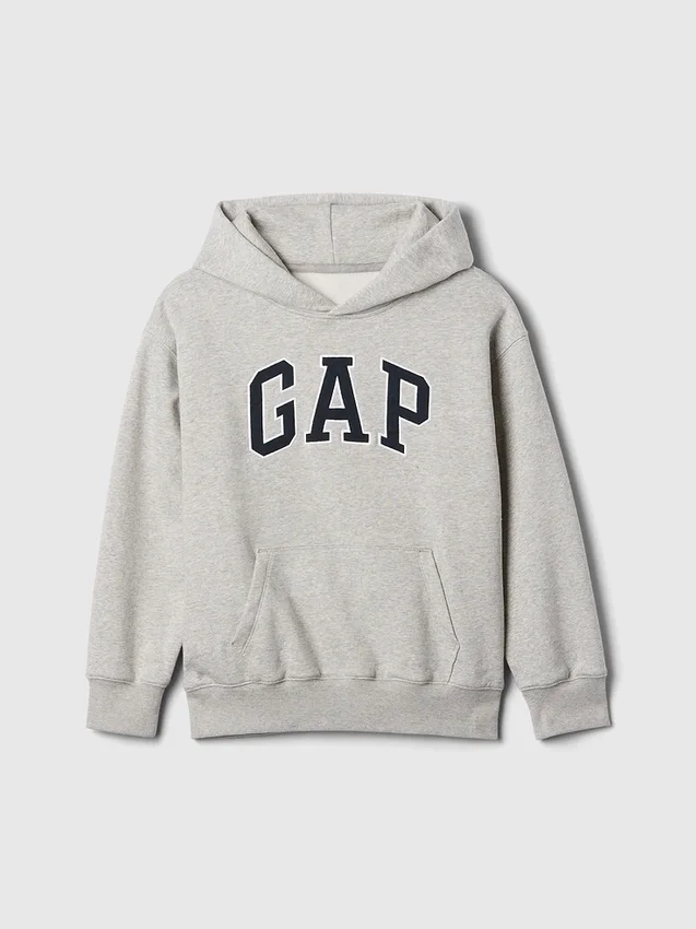 Felpa con cappuccio per bambini Vintagesoft con logo