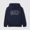 Felpa con cappuccio per bambini Vintagesoft con logo