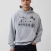 Felpa con cappuccio pesante Jean-Michel Basquiat