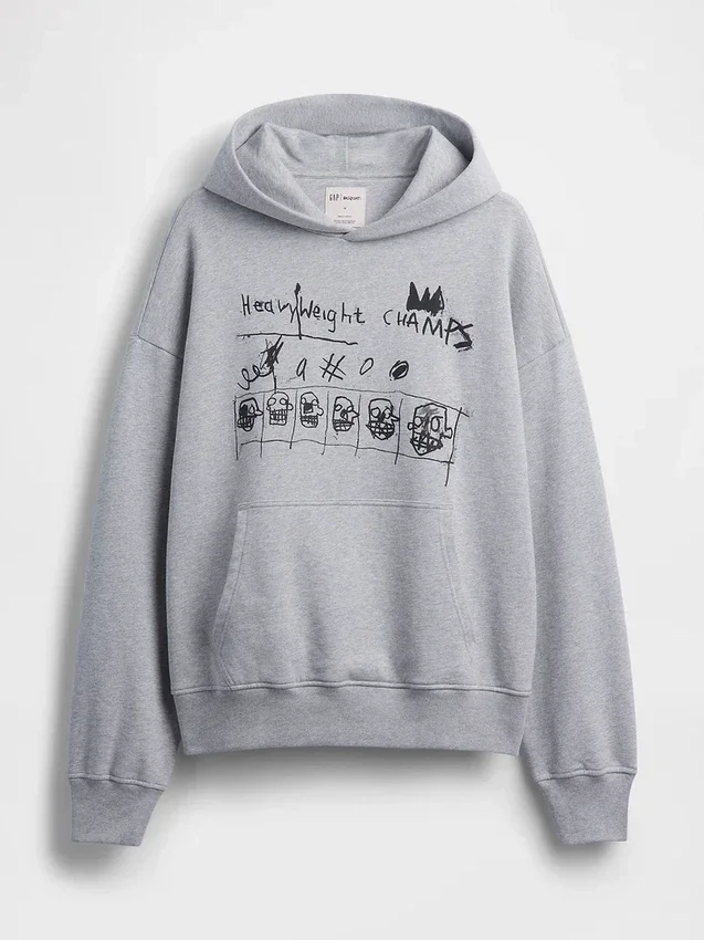 Felpa con cappuccio pesante Jean-Michel Basquiat