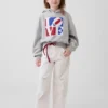 Felpa con cappuccio Robert Indiana Love per bambini