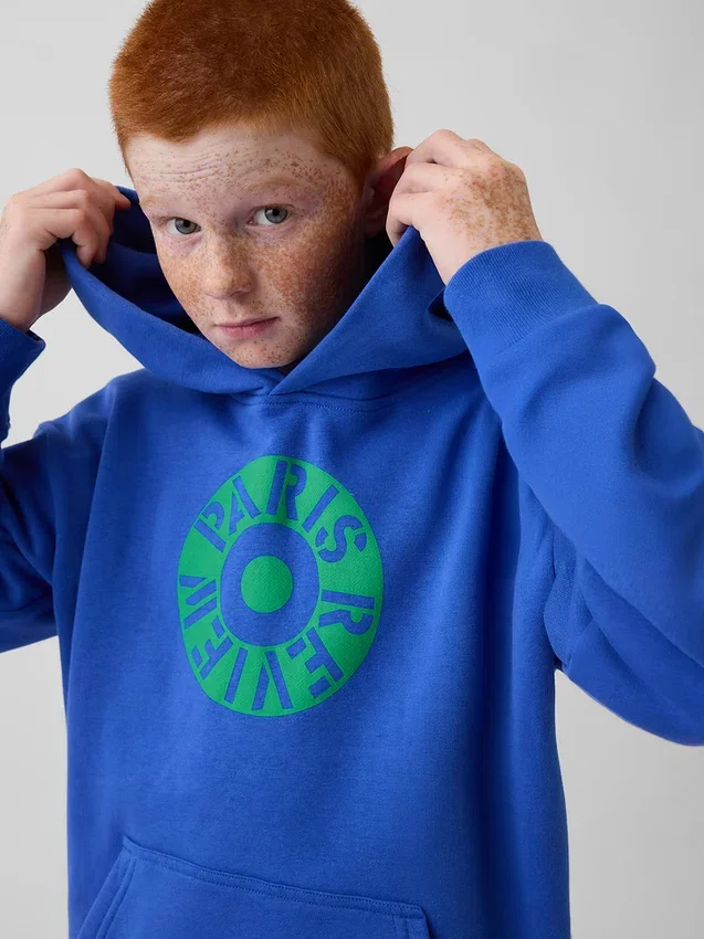 Felpa con cappuccio Robert Indiana Vintagesoft per bambini