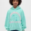 Felpa con cappuccio Vintagesoft con grafica per bambini
