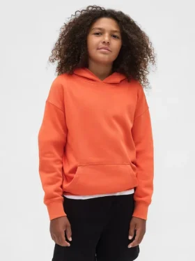 Felpa con cappuccio Vintagesoft dal taglio ampio per bambini