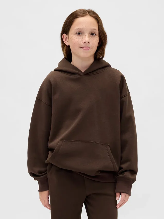 Felpa con cappuccio Vintagesoft dal taglio ampio per bambini