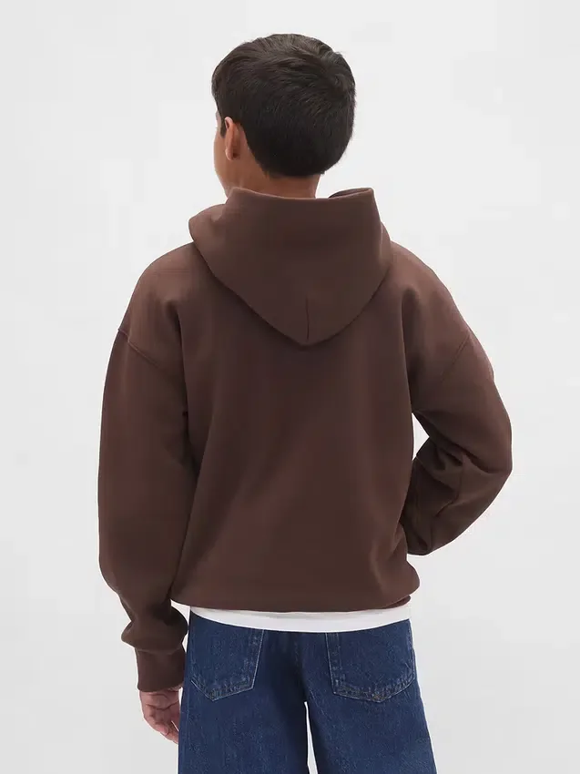 Felpa con cappuccio Vintagesoft dal taglio ampio per bambini