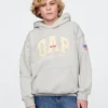Felpa con cappuccio Vintagesoft NYC Times Square per bambini