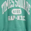 Felpa con cappuccio Vintagesoft NYC Times Square per bambini