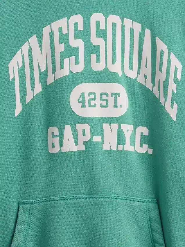 Felpa con cappuccio Vintagesoft NYC Times Square per bambini