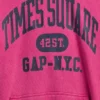 Felpa con cappuccio Vintagesoft NYC Times Square per bambini