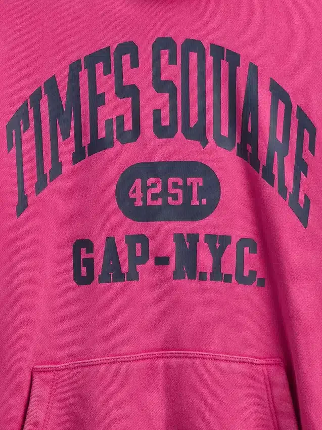 Felpa con cappuccio Vintagesoft NYC Times Square per bambini
