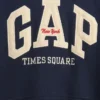 Felpa con cappuccio Vintagesoft NYC Times Square per bambini