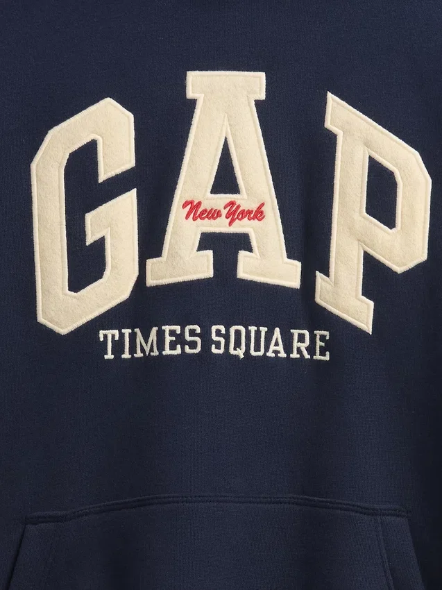Felpa con cappuccio Vintagesoft NYC Times Square per bambini
