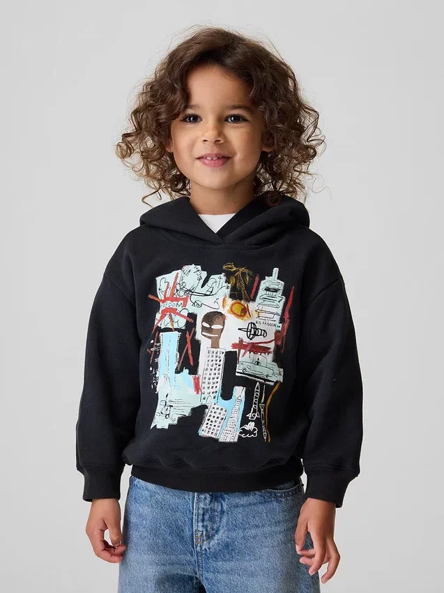 Felpa con cappuccio Vintagesoft per bambini Jean-Michel Basquiat