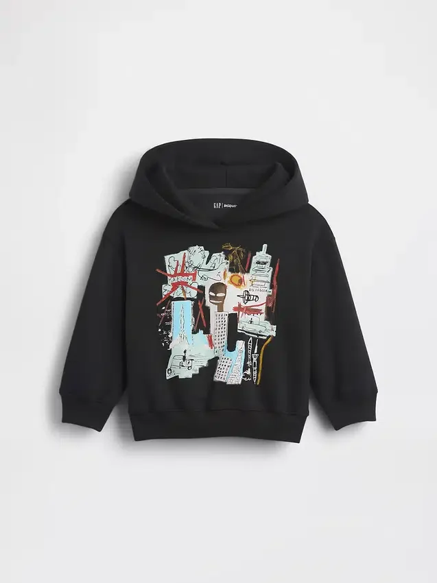 Felpa con cappuccio Vintagesoft per bambini Jean-Michel Basquiat