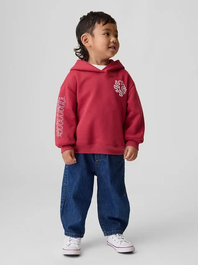 Felpa con cappuccio Vintagesoft per bambini Keith Haring