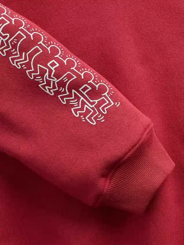 Felpa con cappuccio Vintagesoft per bambini Keith Haring