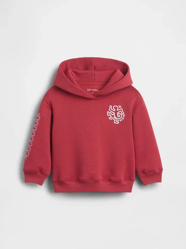 Felpa con cappuccio Vintagesoft per bambini Keith Haring