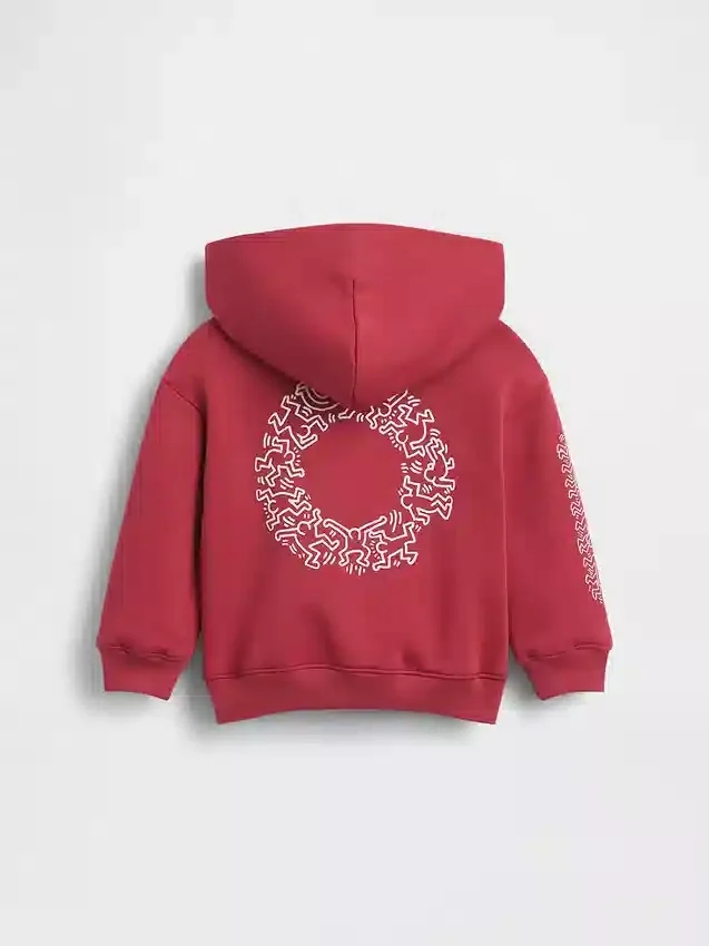 Felpa con cappuccio Vintagesoft per bambini Keith Haring