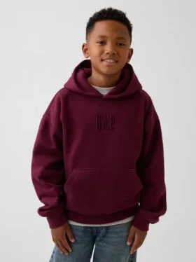 Felpa con cappuccio Vintagesoft Relaxed per bambini con logo