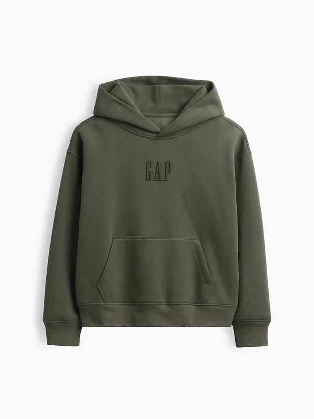 Felpa con cappuccio Vintagesoft Relaxed per bambini con logo