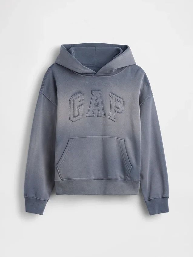 Felpa con cappuccio Vintagesoft Relaxed per bambini con logo