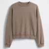 Felpa con collo rotondo e taglio Vintagesoft