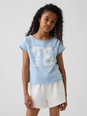 Felpa con maniche raglan in felpa Vintagesoft per bambini