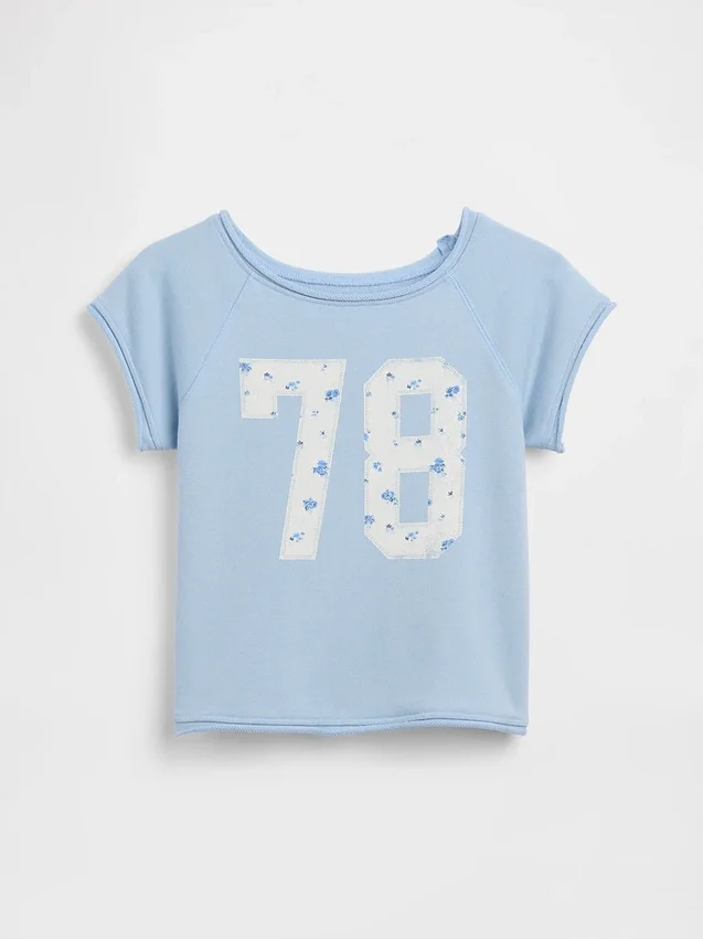 Felpa con maniche raglan in felpa Vintagesoft per bambini