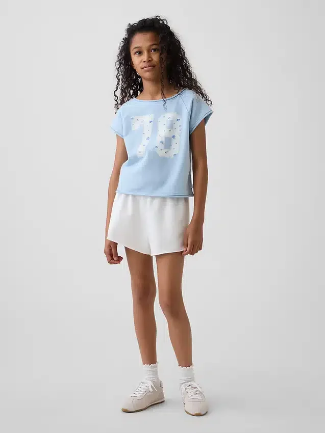 Felpa con maniche raglan in felpa Vintagesoft per bambini