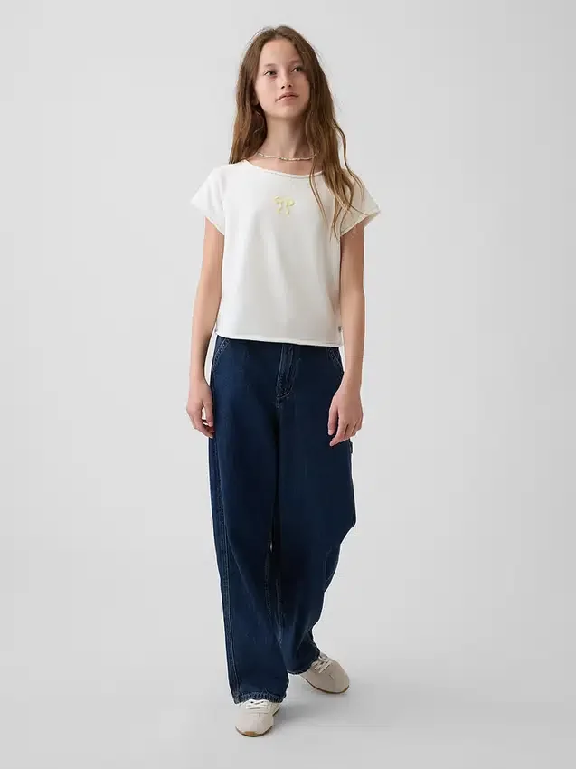 Felpa con maniche raglan in felpa Vintagesoft per bambini