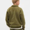 Felpa con zip a un quarto Vintagesoft per bambini