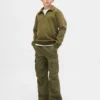 Felpa con zip a un quarto Vintagesoft per bambini