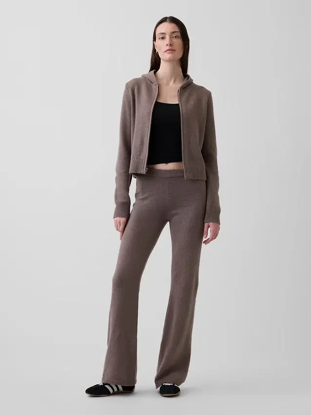 Felpa corta con cappuccio e zip CashSoft