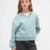 Felpa da bambino Vintagesoft dal taglio ampio con scollo a V