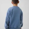 Felpa da bambino Vintagesoft dal taglio comodo con collo rotondo e tasca