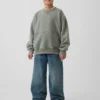 Felpa da bambino Vintagesoft dal taglio comodo con collo rotondo e tasca