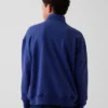 Felpa da bambino Vintagesoft in spugna, vestibilità comoda, con mezza zip