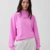 Felpa oversize a collo alto in felpa francese pesante