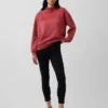 Felpa oversize a collo alto in felpa francese pesante
