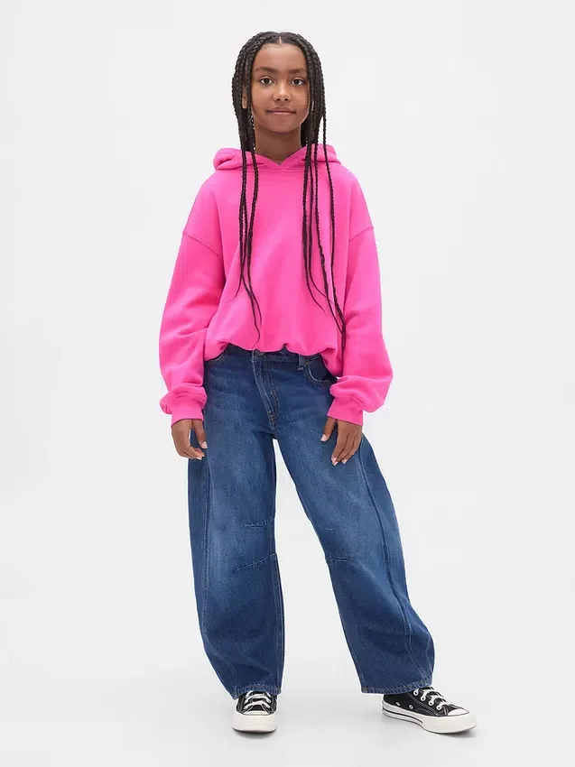 Felpa oversize con cappuccio Vintagesoft per bambini
