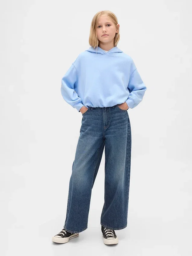 Felpa oversize con cappuccio Vintagesoft per bambini