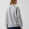 Felpa oversize con collo alto e logo Vintagesoft