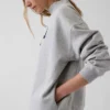 Felpa oversize con collo alto e logo Vintagesoft