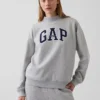 Felpa oversize con collo alto e logo Vintagesoft