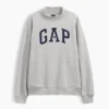 Felpa oversize con collo alto e logo Vintagesoft