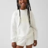 Felpa oversize con collo alto e logo Vintagesoft per bambini
