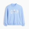 Felpa oversize con collo alto e logo Vintagesoft per bambini